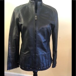 St. John leather jacket